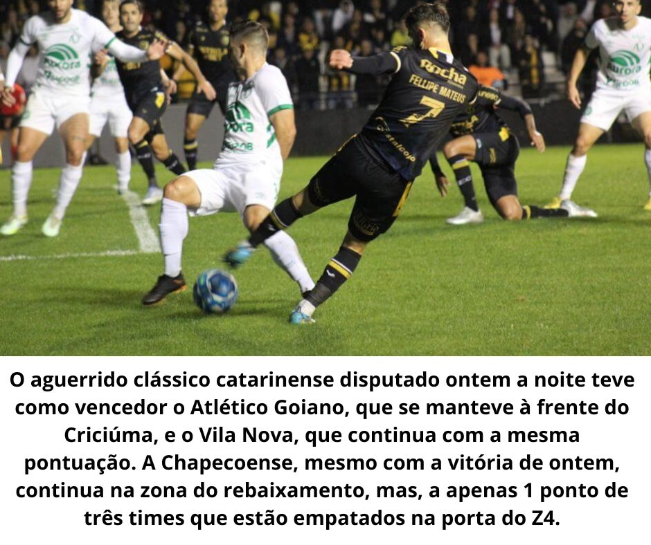 Goianos “vencem” o clássico catarinense