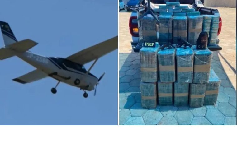Avião com 400 kg de cocaína invade pista da fazenda de Leonardo e dois morrem em confronto com a polícia